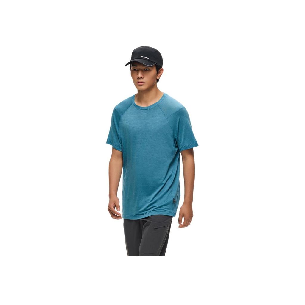 Anta Champion Outdoor Series Solid Color Round Neck Comfortable Moisture Wicking Versatile Short Sleeve T-Shirt Men T-Shirts 152520115-2