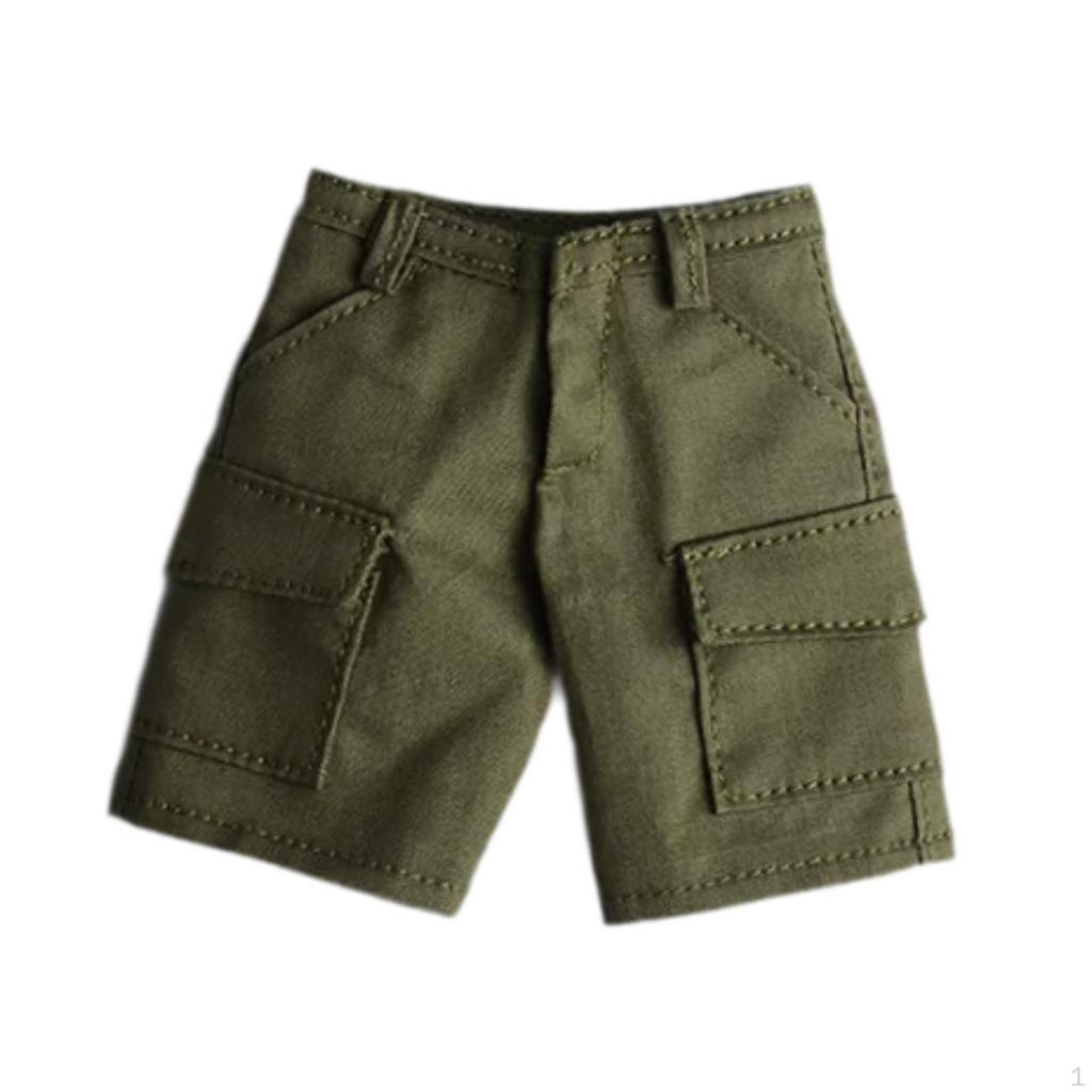 Action Figure Short Pants Dress Wearable Doll Costume Muscular Male for 1:9 1:12 Scale