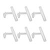 Plastic Perch Birdcage Training Stand Accessory Clip To Window Feeders for Budgerigar Parakeets Lovebird 6-Piece Set