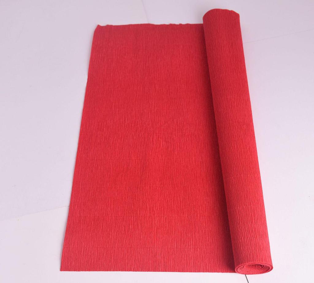 Thickened Colored Crepe Paper for DIY Flowers, Stretchable Ruffled Paper for Kindergarten Crafts