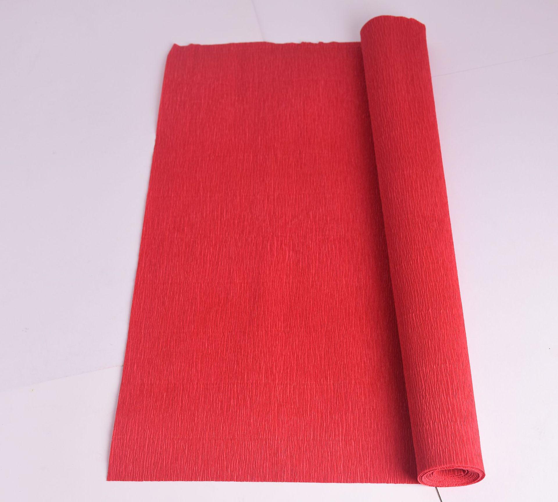 

Утолщенная цветная крепированная бумага для изготовления цветов своими руками, эластичная гофрированная бумага для поделок в детском саду 50x250 cm