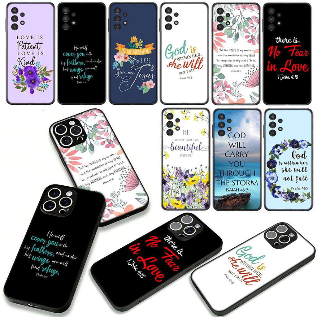 Bible Verse Christian Jehovah God Case for Samsung Galaxy A07 A13 A12 A14 A23 A42 A50 A51 A52 A53 A70 A71 A72 A04 Note 20 9 8 10