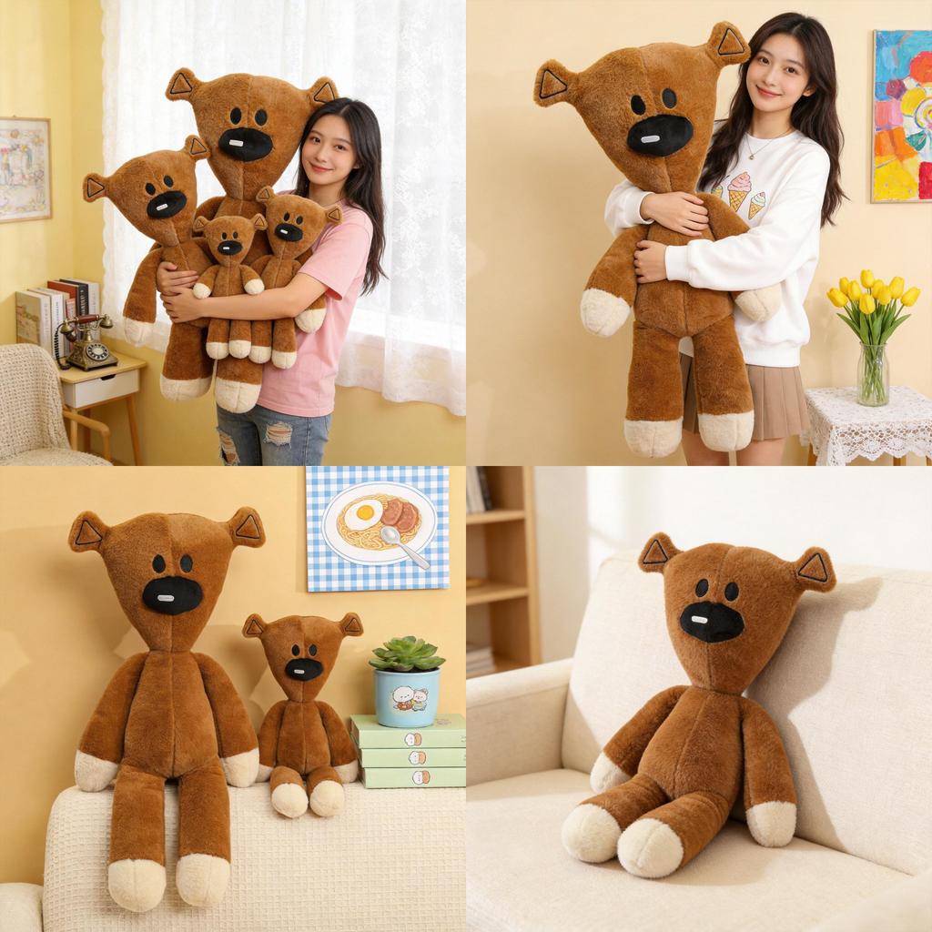 Mr Bean Teddy Bear Plush Toy Cute Cartoon Stuffed Animal Gift For Kids And Teens