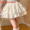 Princess Style White Lace Bubble Skirt With High Waist For Women Spring 2025