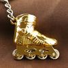 Mini Roller Skates Charm Pendant Car Keychain Key Ring Holder Bag Ornament Gift