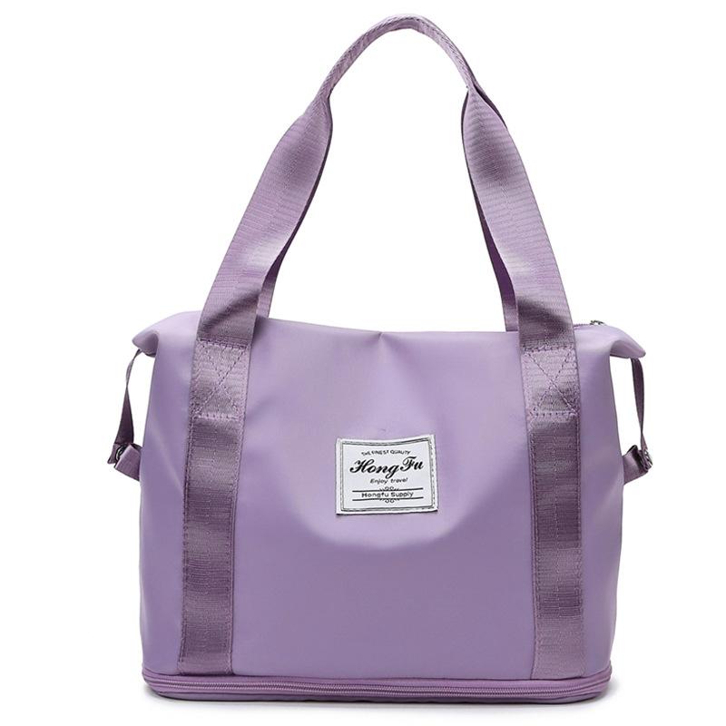 Women's small fitness bag, expandable, with dry and wet separation, Oxford cloth, lightweight casual handbag