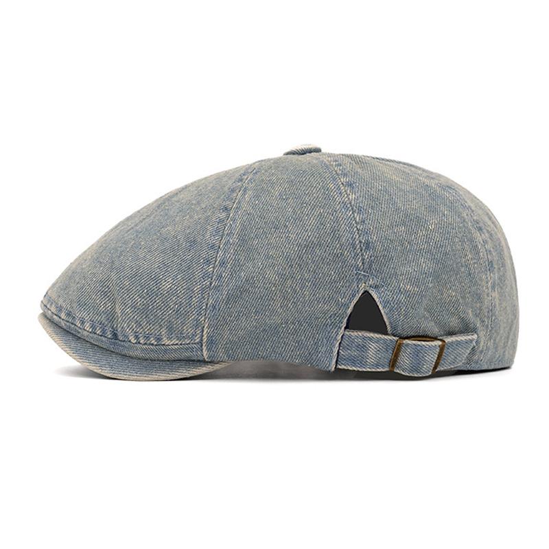 Vintage Denim Beret Women's Summer Cap Men's Forward Cap Newsboy Caps