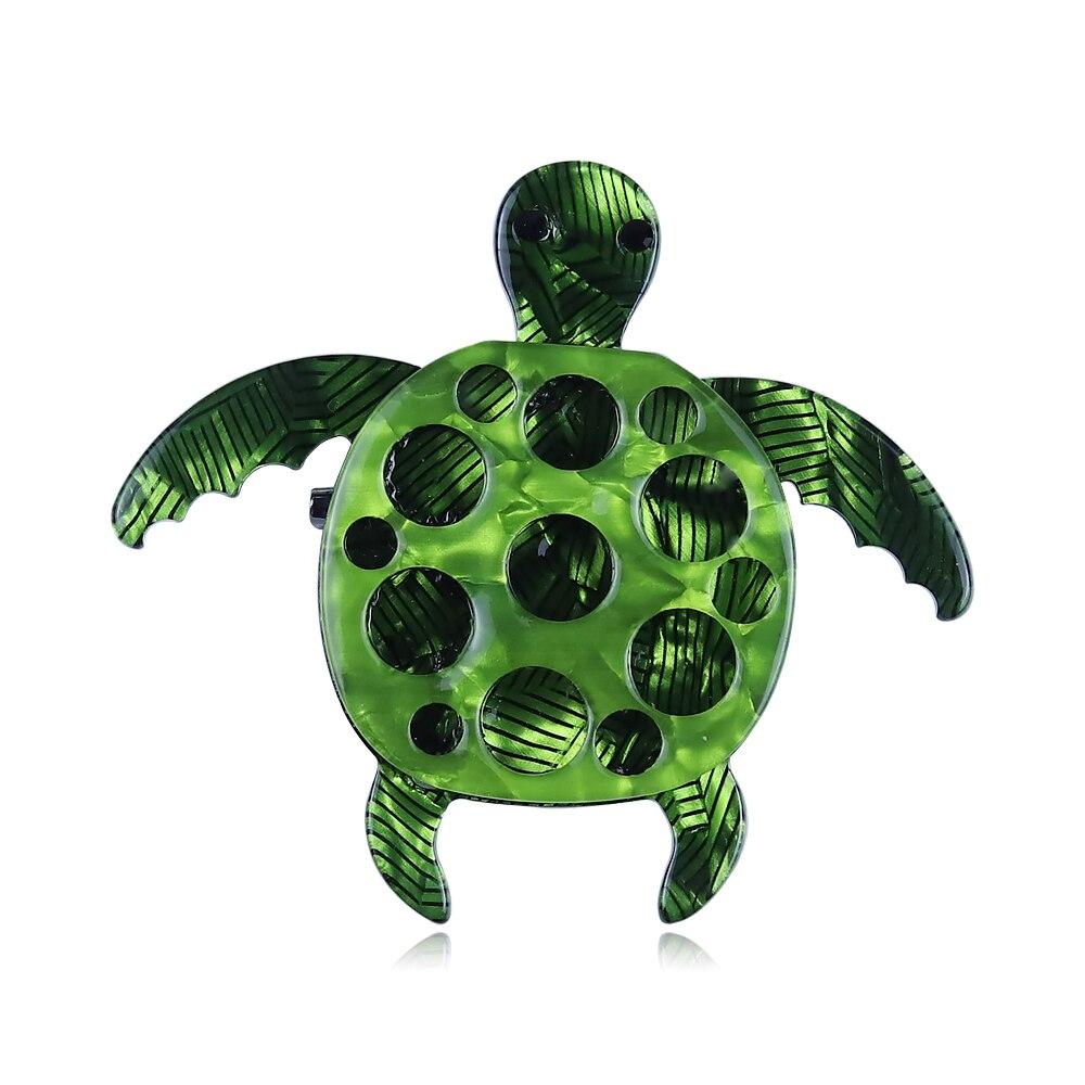 

Blucome, ручная работа, броши-черепахи для плавания для женщин, унисекс, милые животные, вечерние повседневные булавки, детские подарки, ювелирные аксессуары зелёный