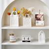 Nordic Creative Shopping Basket ceramic mini Vase Bag Decoration Simple Dried Flower Arrangement Vases Table Decor mini pots Art