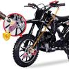 Motorcykellås Stöldskydd, Motorcykelhjulslås Skivbromslås, Motorcykeltillbehör Vattentätt med 5FT Påminnelseskabel för Motorcykel Cykel Moped