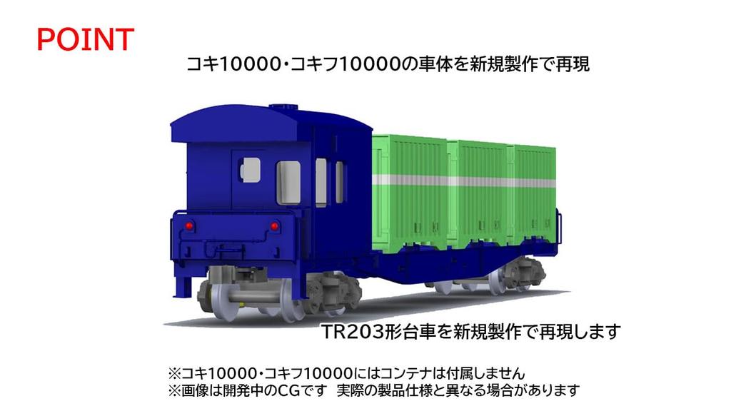 Tomytec TOMIX HO Gauge JNR Kokifu 10000 Series Freight Car (3-Cargo Capacity, No Container) Model Train Freight Car HO-746