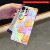 2DFlat Samsung phone case Rainbow Cats Glitter Phone Case Applicable to Galaxy S23 S24 S25ULTRA S26 A12 A14 A15 A16 A54 A55