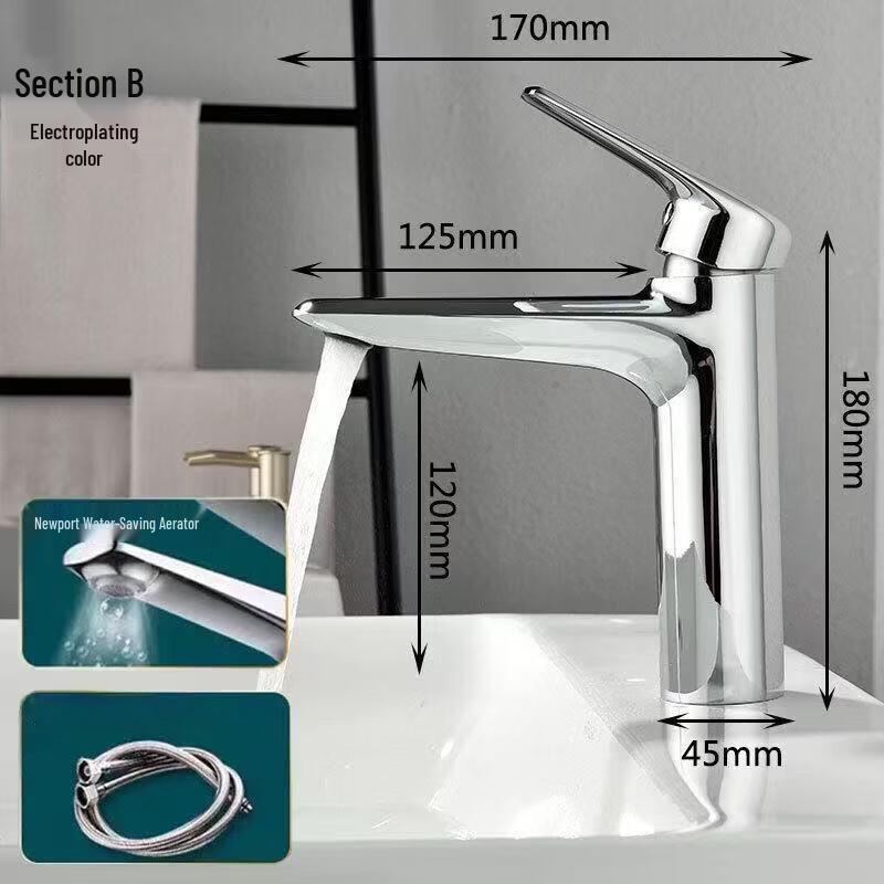 TLXT Single-Hole Hot & Cold Basin Faucet