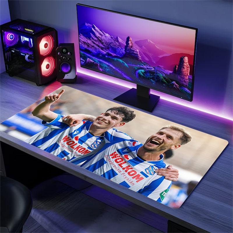 SC Heerenveen Mouse Pad, Large Gaming Desk Mat, Non-slip XXL Mousepad for Laptop & Tablet, Mini PC Playmat with Stitched Edges