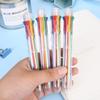 1Pc Color Ballpoint Pen Multicolor Stationery School Office 0.5mm Gel Pen Supplies Teacher Nurse Creativ To School Gifts During The Back To