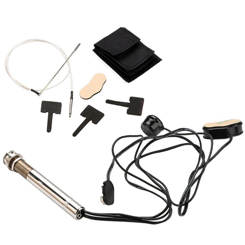 Pen Tube Style Guitar Pickup Replacement Acoustic Guitar Undersaddle Pickup Active Pickup with Pickup Piezo Rod