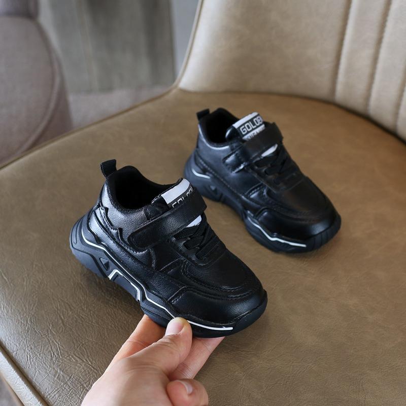 Girls' Sports Shoes Autumn and Winter New Fashion Children's Shoes Korean Version of Boys' Velvet Two Cotton Baby Shoes Tide Wholesale