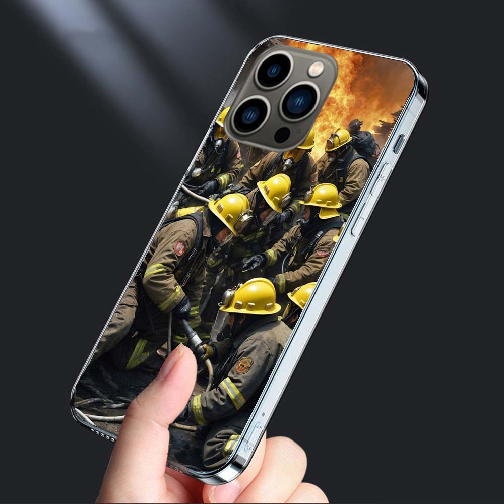 Firefighter Training Phone Case For Iphone 16E 15 Pro 14 Plus 17E 16 17 Pro Max Air 11 12 13 Mini Shockproof Capa Cute Cover