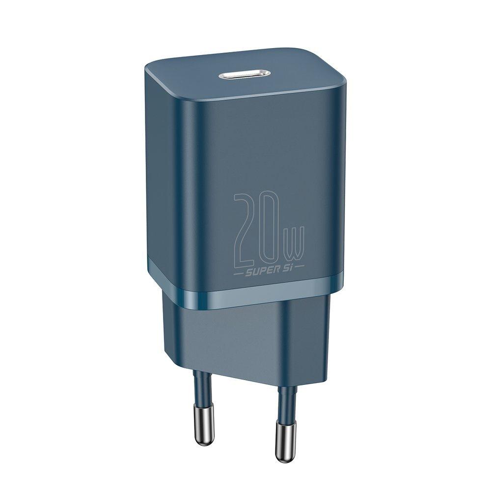 Carregador rápido Baseus Super Si 20W USB-C com PD - Azul