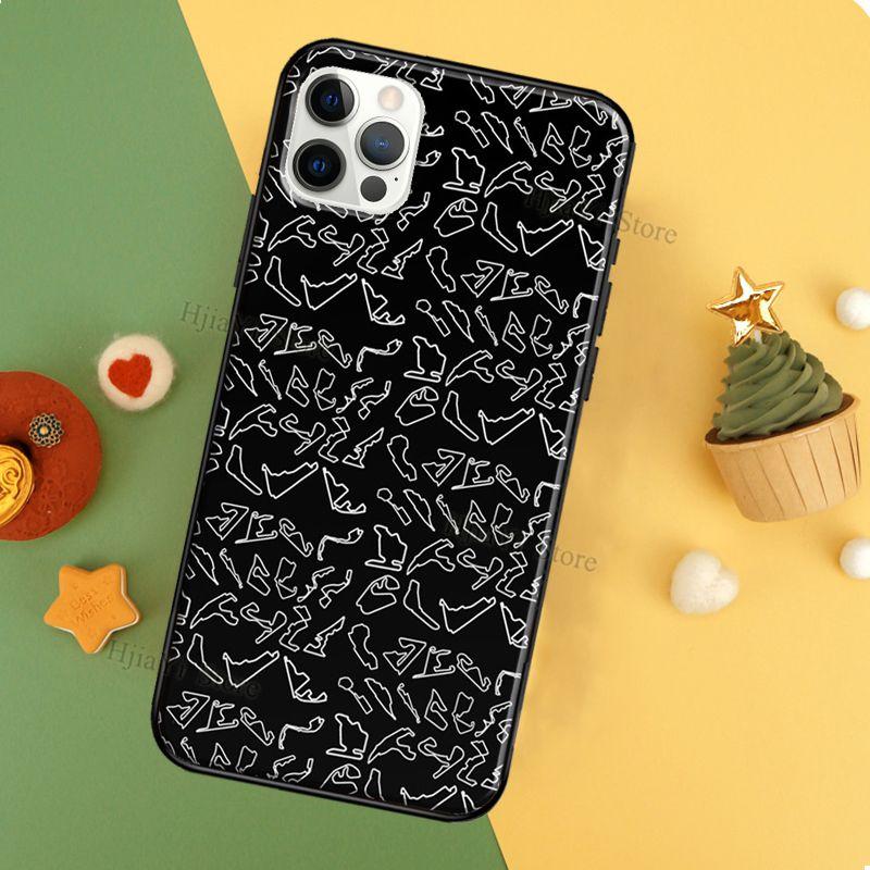 Minimalist F1 Circuit Coque Phone Case For iPhone 12 13 Pro Max 11 14 Pro XS MAX 6 6S 7 8 Plus 5S SE 2020 X XR Cover