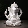 Handmade Sandstone Ganeshas Buddhas Elephant Statue Figurine for Home and Office Decoration