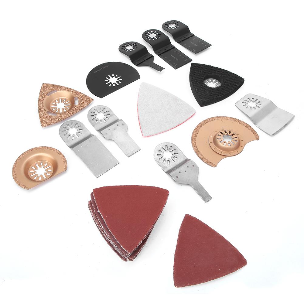 38Pcs Oscillating Saw Blade Stainless SteelHigh Carbon Steel for Cutting Wood Plastic