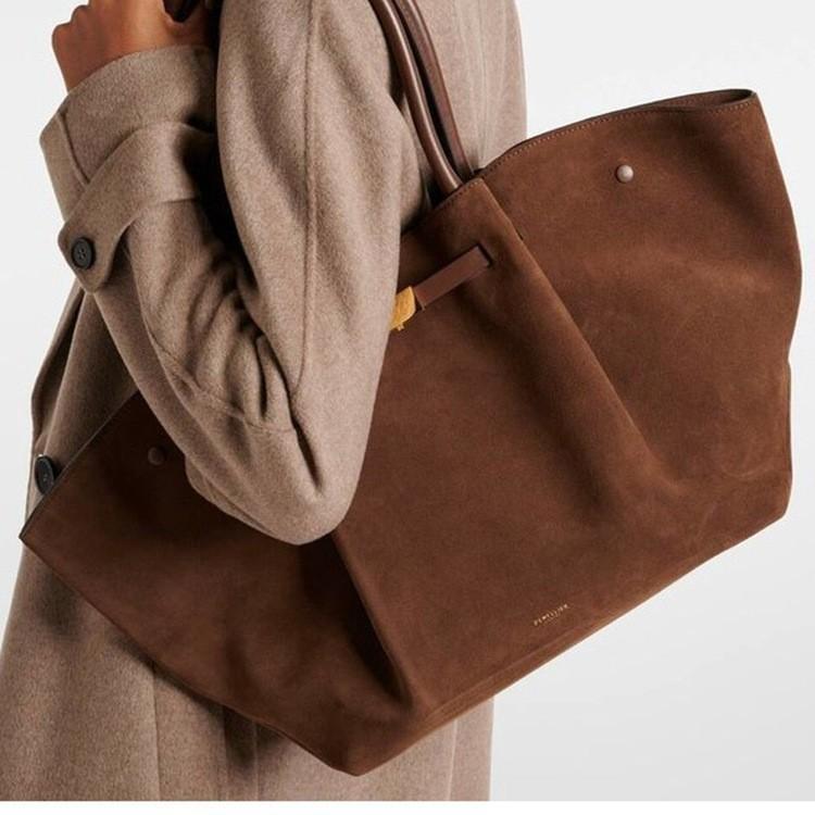 Nuova Borsa Tote Opaca Autunno Inverno con Sensazione di Alta Gamma, Stile Pendolarismo Retrò, Monospalla, A Mano, Sottobraccio