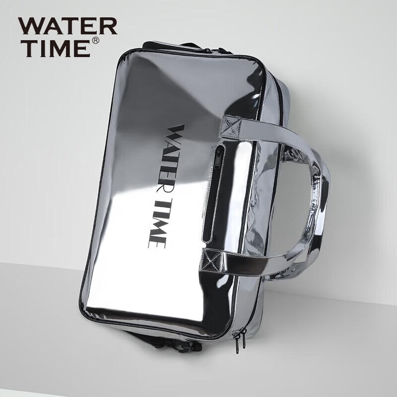 WATERTIME Swimming Bag, Fitness Bag, Swimwear Storage Waterproof Bag, Silver