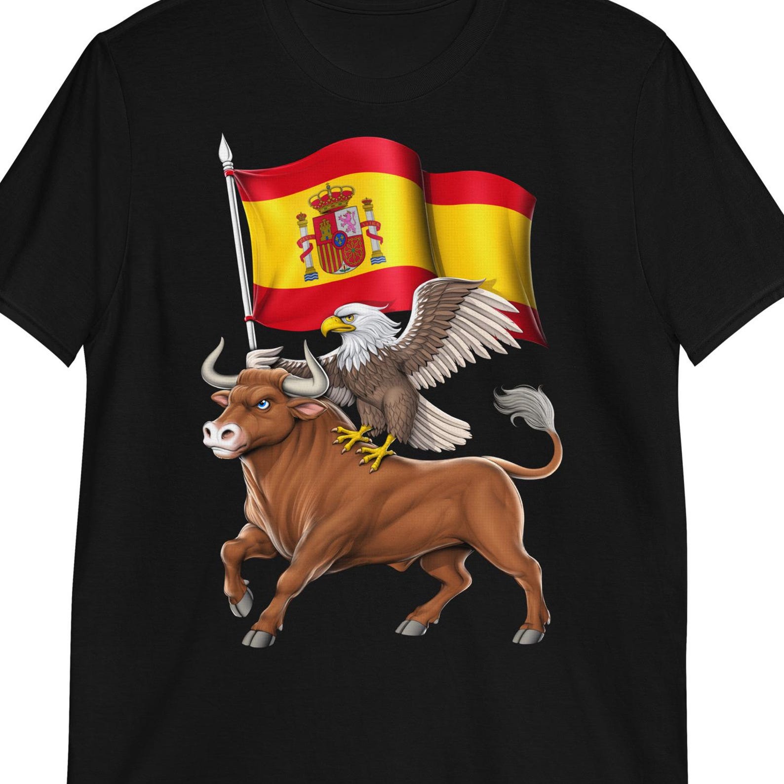 Spanish Bull T-Shirt: Spain Flag Tee 120