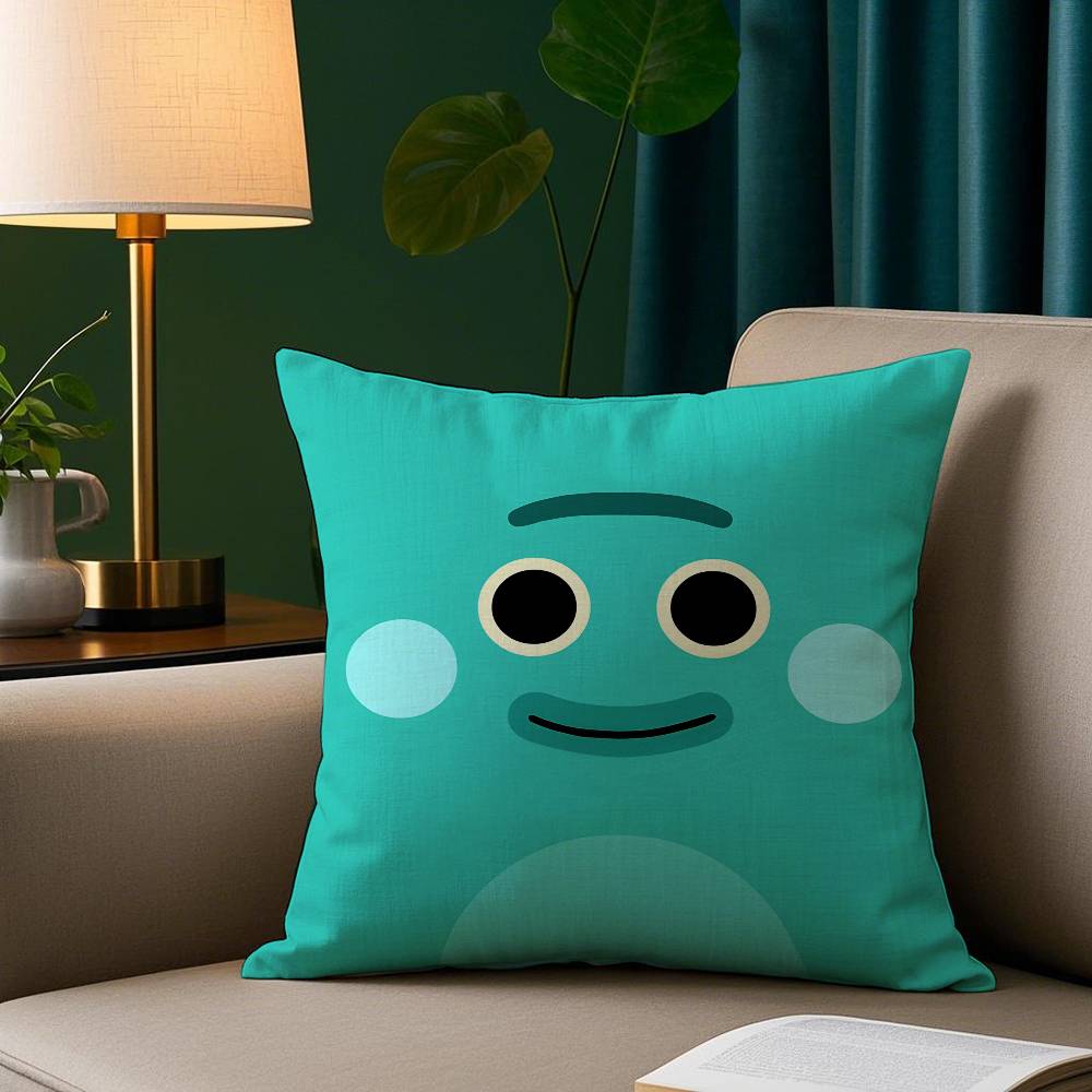 Bumble Nums Bescheidener Kissenbezug Kurzer Plüschdruck Kissenbezug Quadratische Wurfkissenbezüge Sofa Heimdekor