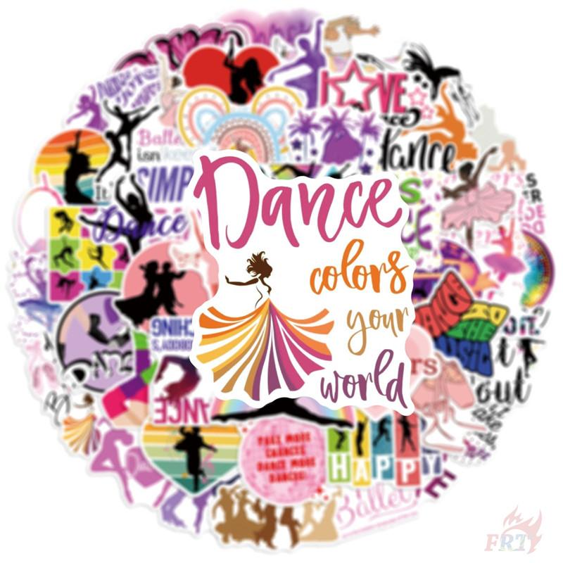 50Pcs/Set Dancer Slangs Series 01 Stickers DIY Fashion Waterproof Doodle Decals Stickers
