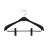 Shinko Hanger Basic Suit Hanger with Reverse Jacket Slim Clip 42, Black, Made In Japan, 360-Degree Rotating Hook, Skirt Pinch, Coat, Outerwear, Anti-S