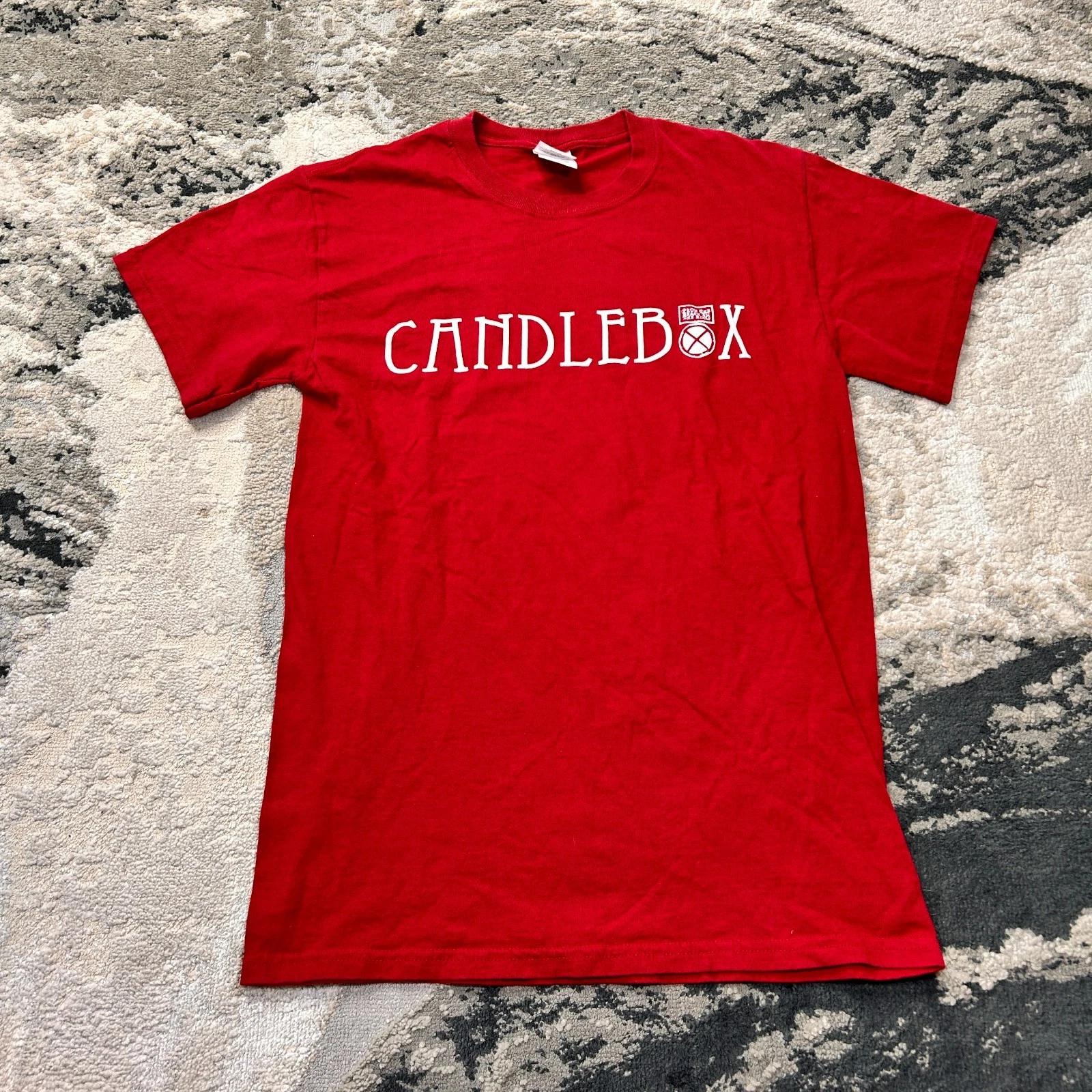 Gildan T Shirt Mens Small Red Heavy Cotton Candlebox Graphic Promo Tee 2XL