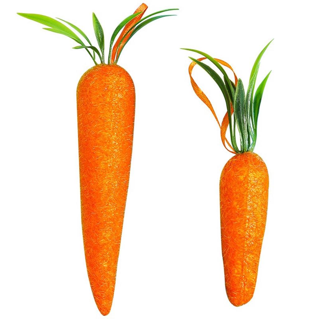 Pack of 2/6 Festive Easter Carrot Ornaments Exquisite Workmanship Decoration Pendant Suitable for All Easter Enthusiasts