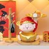 God of Wealth Figurine: Home and Living Room Ornament, Key Holder, New Store Opening, Housewarming Gift.