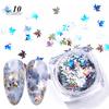 Puntos Nail Art Autumn Glitter Gradient Maple Leaf Sequins Applique Christmas Decor