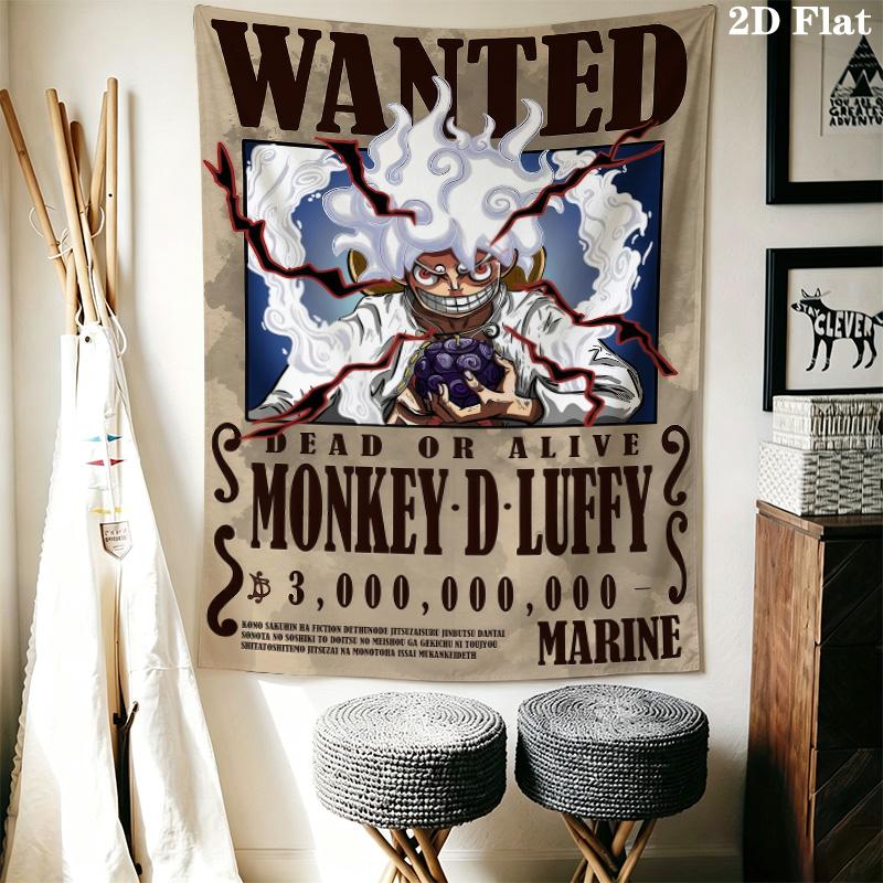 Luffy D Wall Tapestry Aesthetic Wall Hanging Printed Fabric Blanket Decorative Tapestries For Bedroom Living Room Home Decor