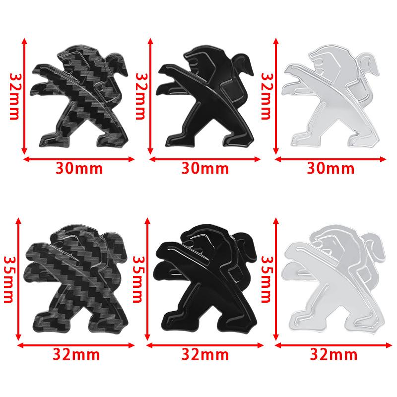 2026 Hot Car Sticker 3D ABS Car Interior Steering Wheel Sticker Emblem Badge For Peugeot 308 208 206 407 106 207 2008 508 Rcz GT