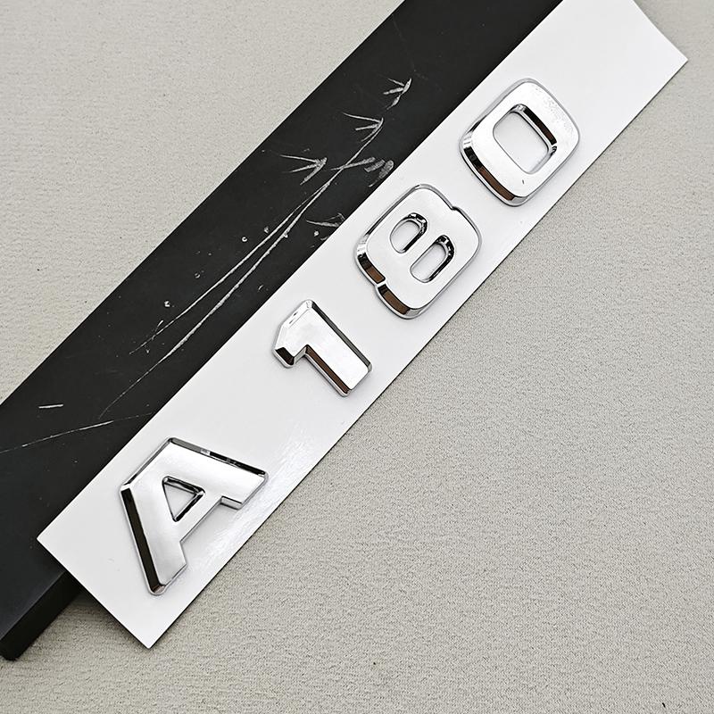 

3D ABS A180 A200 B180 B200 Logo Emblem Letters Sticker Car Trunk Badge For Mercedes Benz Auto Accessories