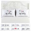 Couple 1 Pair Lovers Home Decor Pillow Case Sofa Waist Throw Cushion Cover