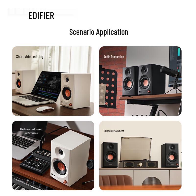 Edifier MR3BT Wireless Bluetooth Active Monitor Speakers