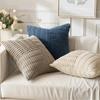 Super Soft Corduroy Pillow Cover Textured Wear Resistant Throw Pillow Covers Thickened Solid Color Plush Pillowcase Living Room