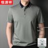 Hengyuanxiang Men's Summer Linen Blend Polo Shirt