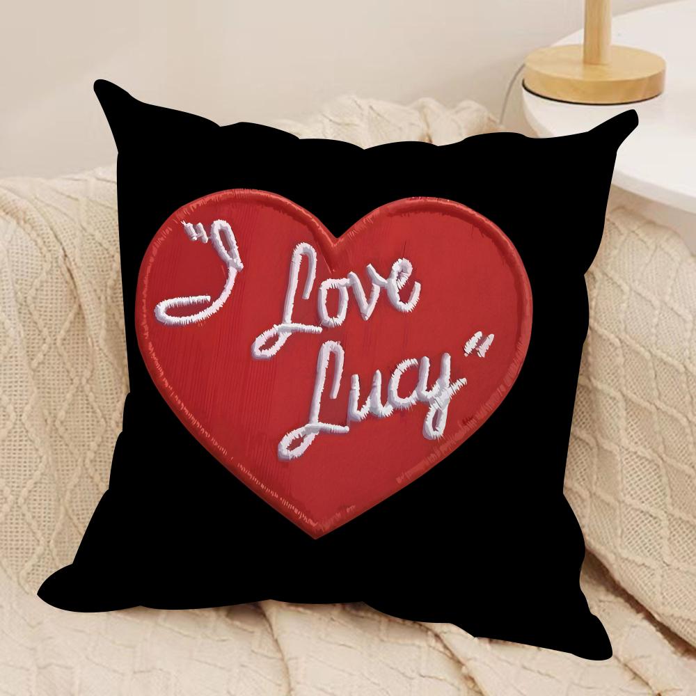 Cool Skull Heart Cushion Cover Silky Short Plush DoubleSided Printed Pillow Case for Sofa All Seasons Home Decor Gift