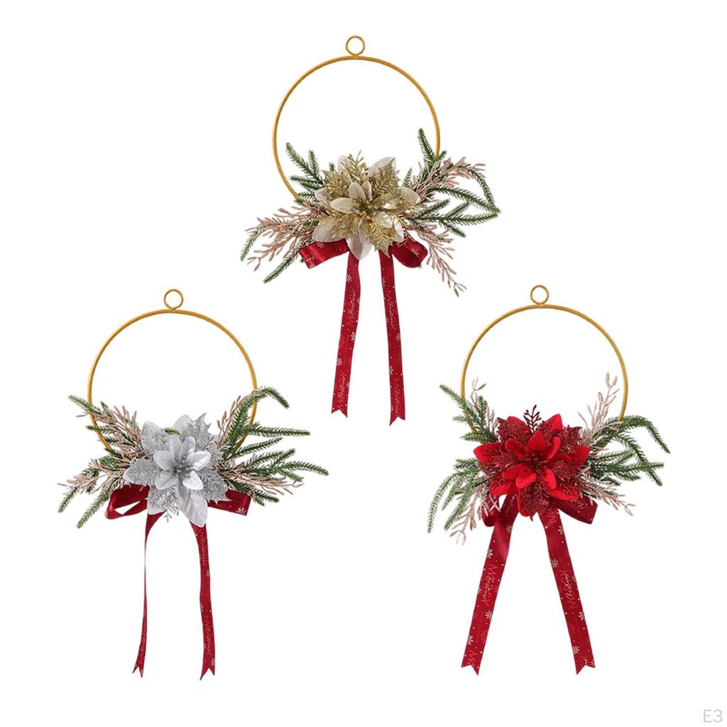Weihnachts-Reifenkranz-Dekor Multifunktionales Wandhängeornament Türhänger für