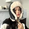 Lei Feng Hat Women's Autumn and Winter Thick Warm Hat Leather Plush Hat Trendy Outdoor Hat Skiing Cold Proof Ear Protection Hat Flight Hat Men's Hat