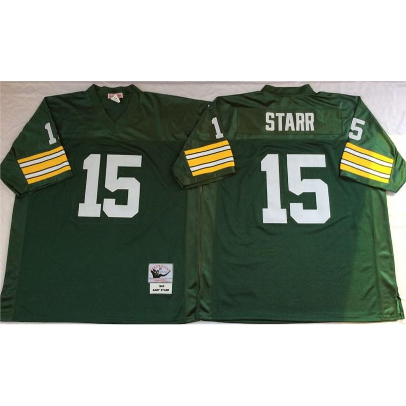 Green Bay Packers NFL Retro Jersey Men Women Cotton Blend Sports Fan Apparel Size S To XXXL