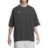 Round Neck Casual Loose Short Sleeve T-Shirt Men Tops Black JL9955