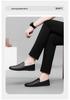 Men's Summer 2024 Soft Leather Loafers - Single Layer, Flat Bottom, Casual Slip-on Driving Shoes