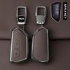 Metal Genuine Leather Auto Key Fob Cover Case Fit For Vw Volkseagen Golf 8 Mk8 Id.3 Id.4 Cupra Skoda Octavia A8 Seat Leon Mk4 Formentor Tarraco